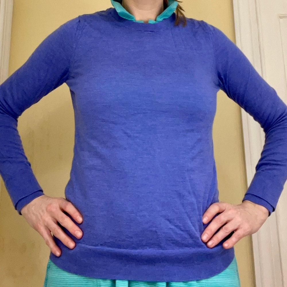 Banana Republic Medium blue Merino Wool crew neck sweater